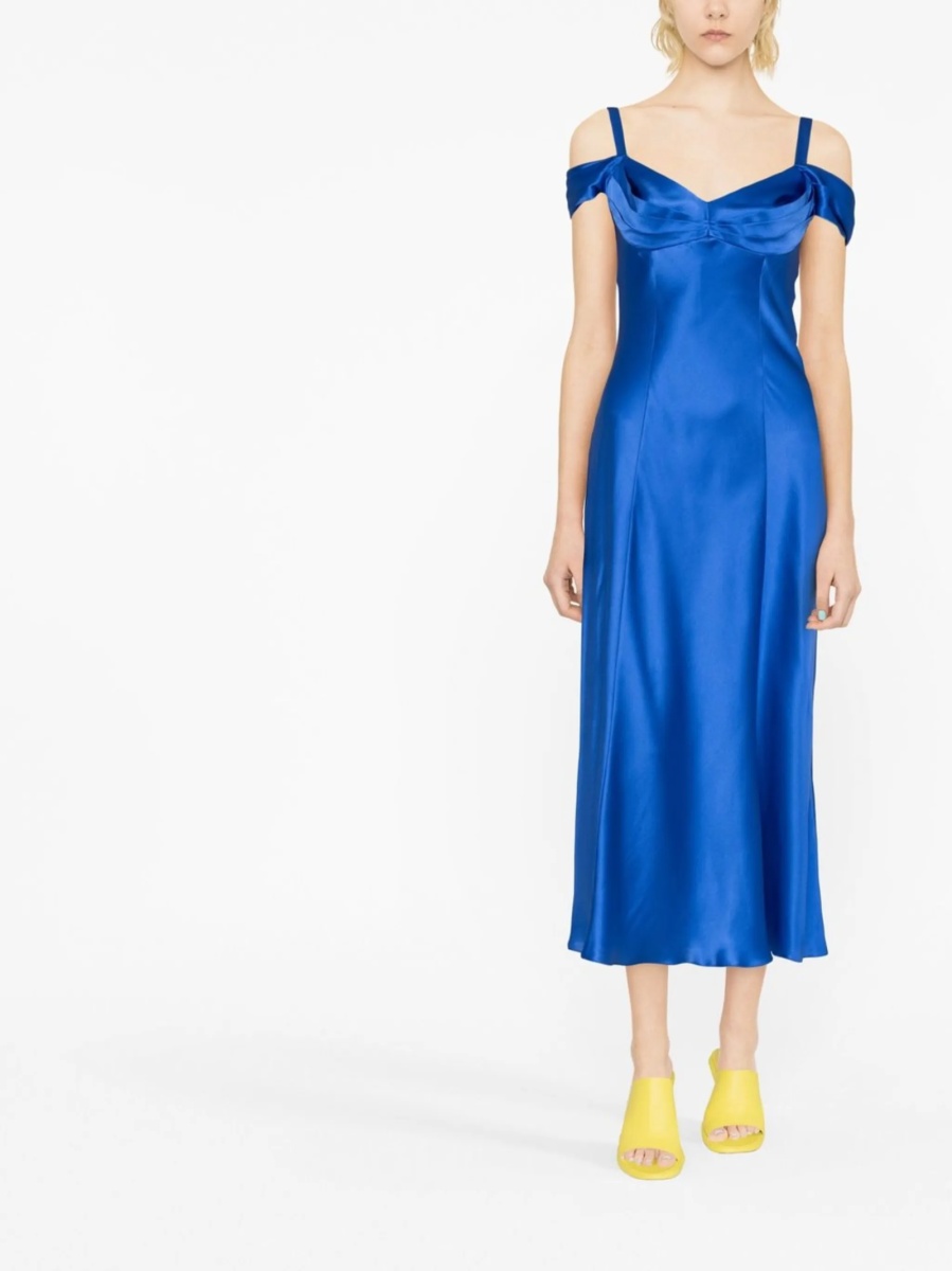 Rochie de ocazie Alberta Ferretti albastra - Img 2
