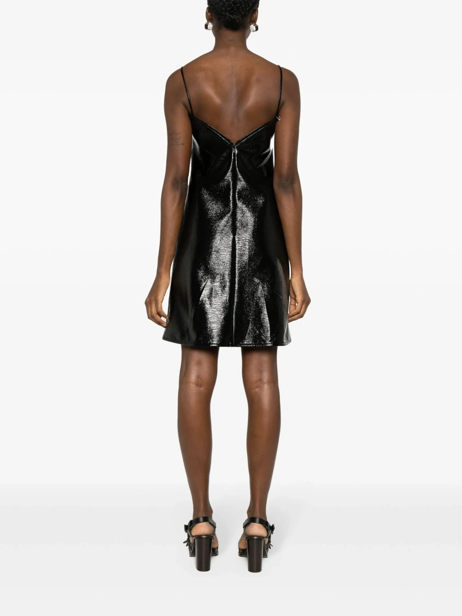 Rochie de ocazie COURRÈGES neagra din polyester si elastan - Img 4