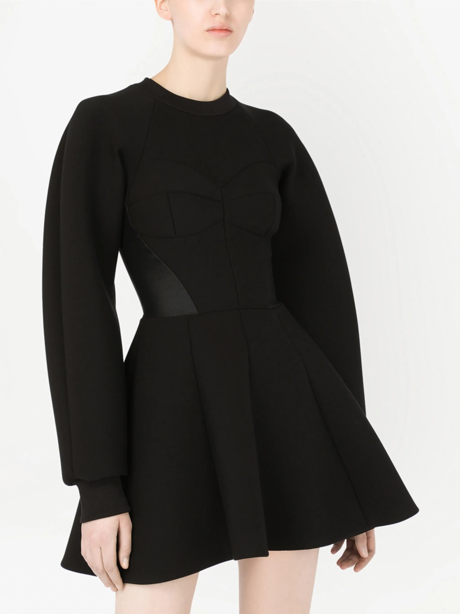 Rochie de ocazie Dolce &amp; Gabbana neagra din bumbac si elastan - Img 4