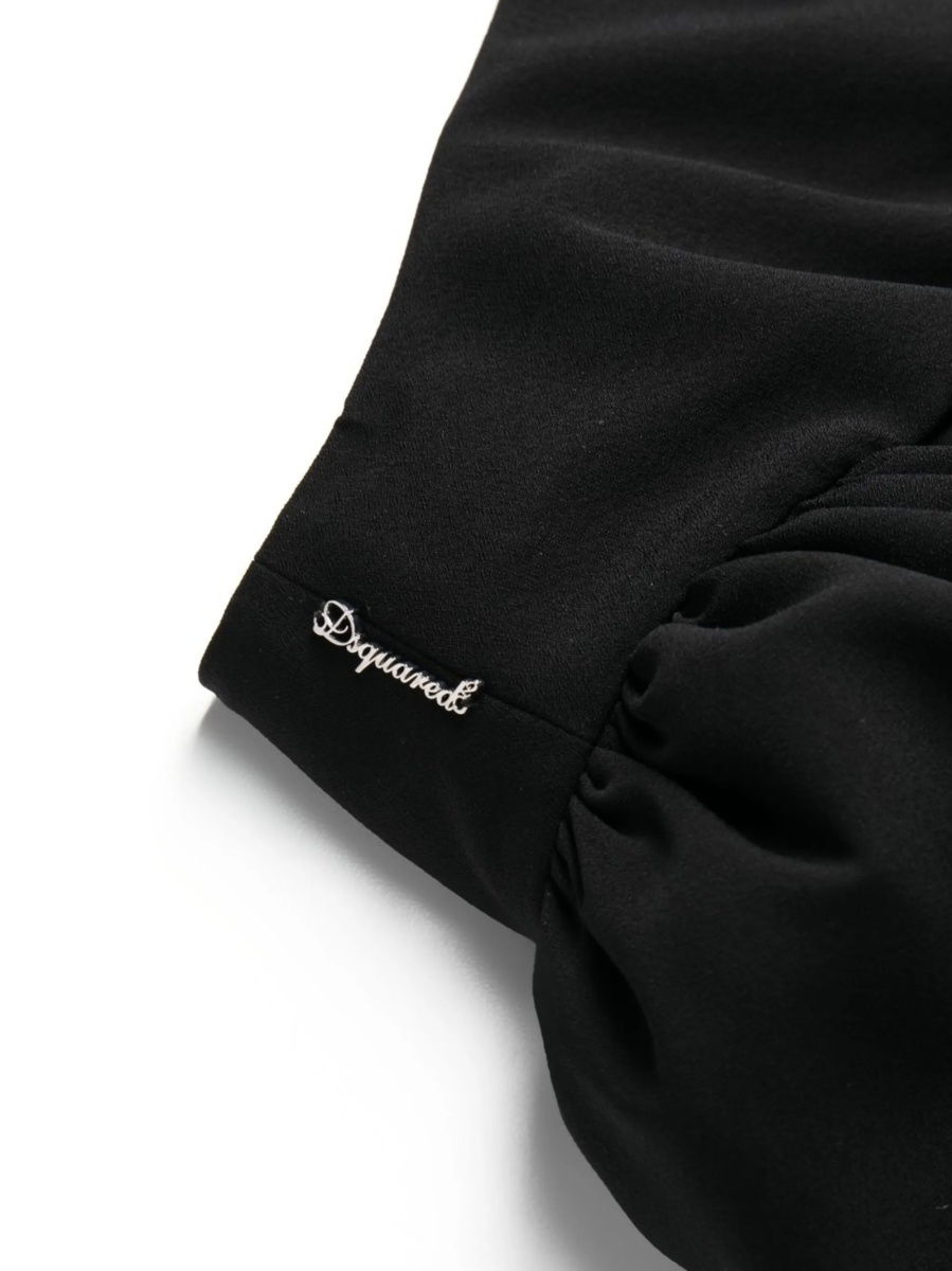 Rochie de ocazie DSQUARED2 neagra din polyester si elastan - Img 5