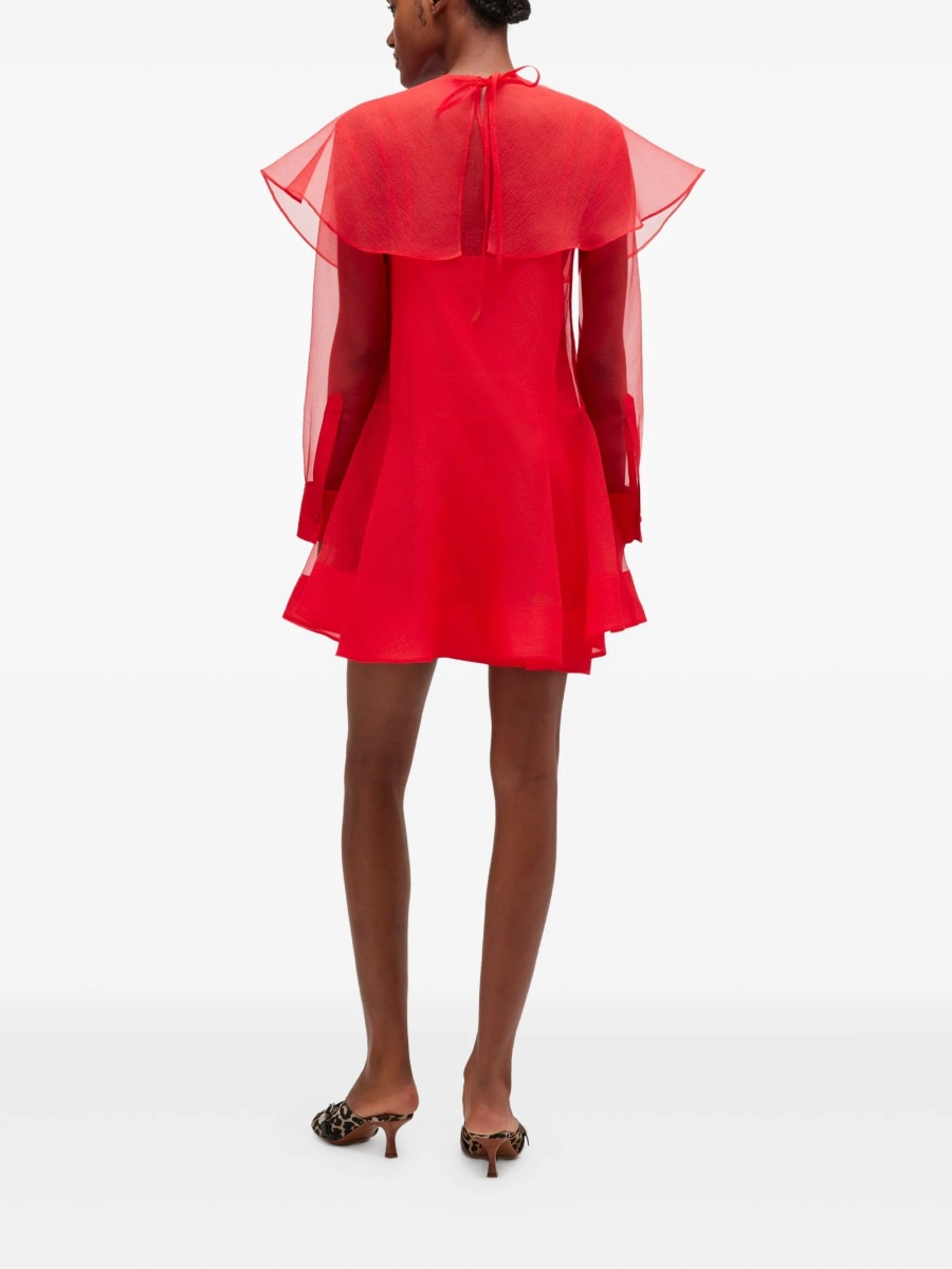 Rochie de ocazie Ganni rosie - Img 3