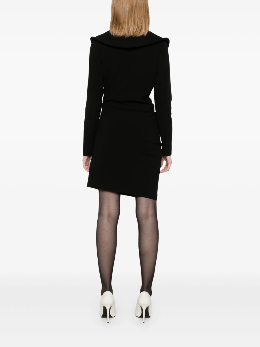 Rochie de ocazie Magda Butrym neagra din elastan si lana - Img 4