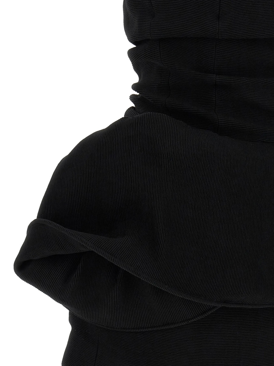 Rochie de ocazie Magda Butrym neagra din vascoza si poliamida - Img 4