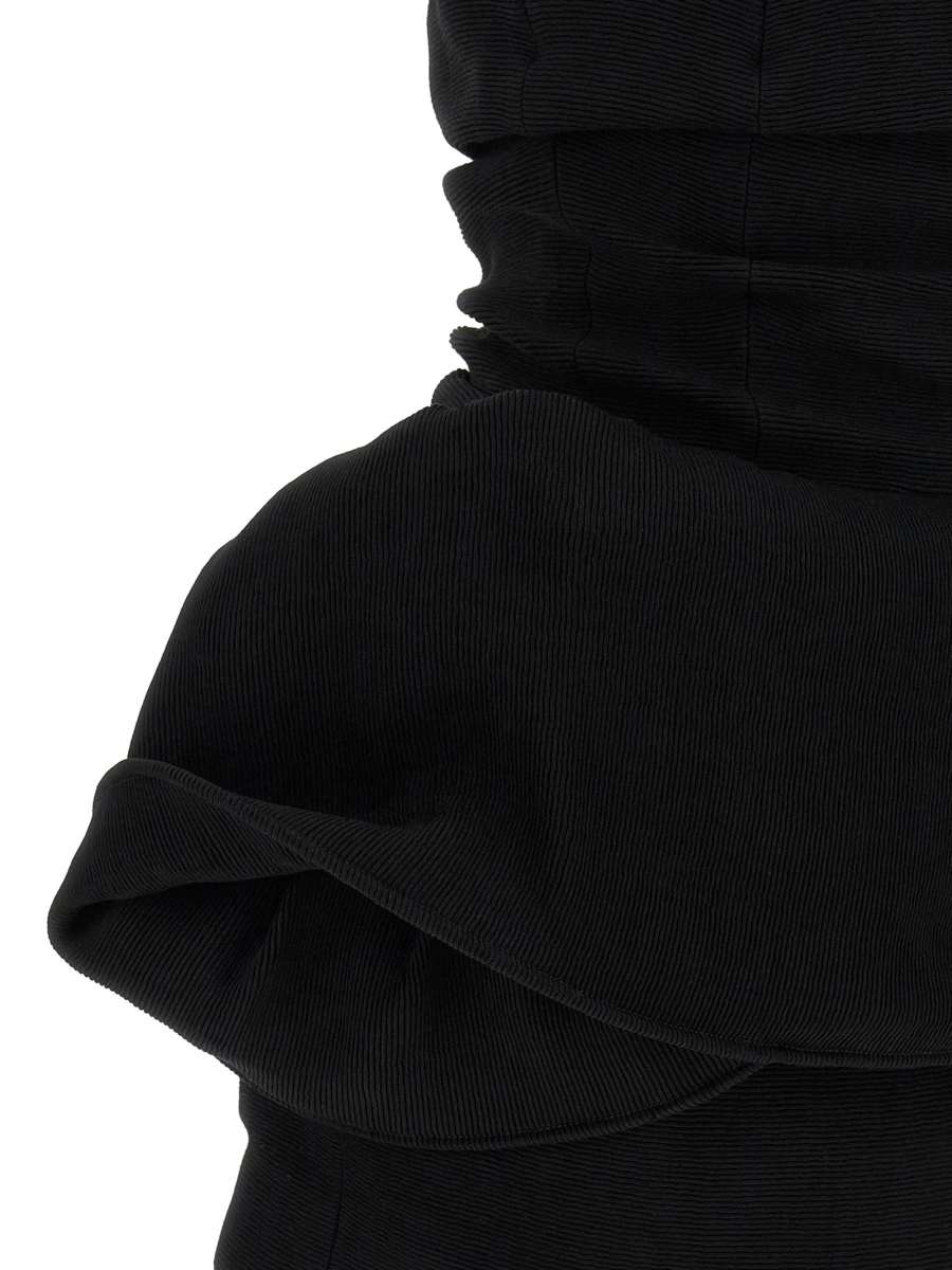Rochie de ocazie Magda Butrym neagra din vascoza si poliamida - Img 4