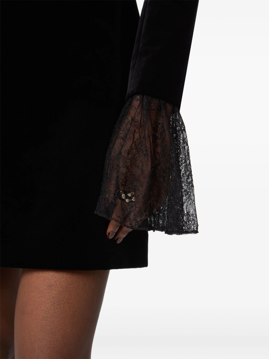 Rochie de ocazie Nina Ricci neagra din bumbac - Img 5
