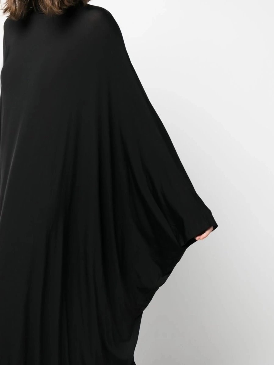 Rochie de seara Balenciaga neagra din vascoza - Img 5