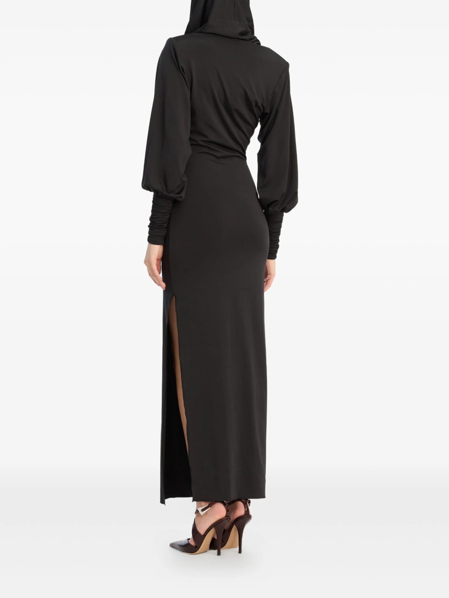 Rochie de seara ROTATE Birger Christensen neagra din elastan si vascoza - Img 3