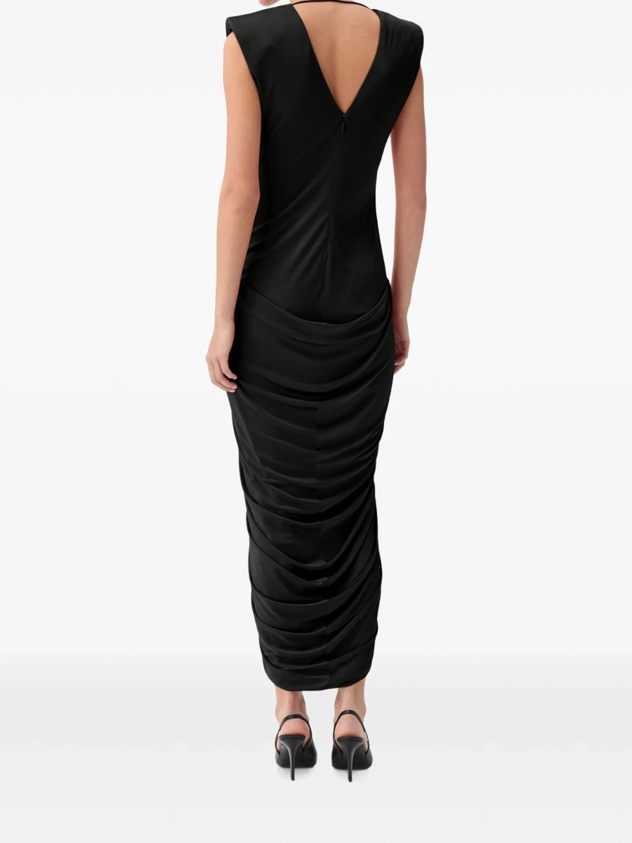 Rochie de seara Versace neagra din vascoza - Img 3