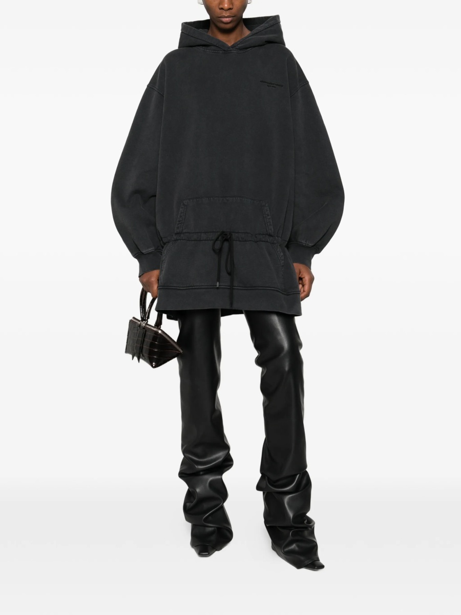 Rochie de zi Alexander Wang neagra din bumbac - Img 2