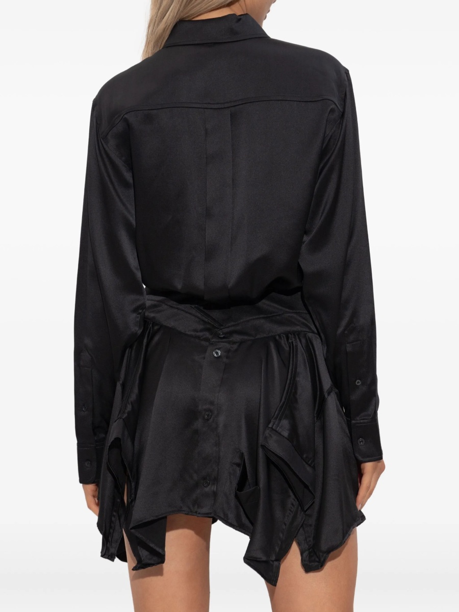 Rochie de zi Alexander Wang neagra din matase - Img 4