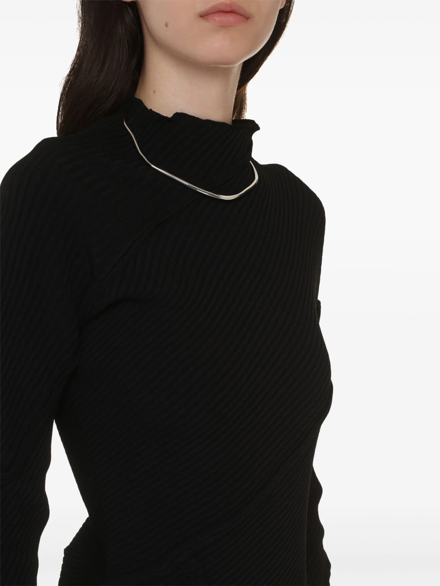 Rochie de zi Balenciaga neagra - Img 5