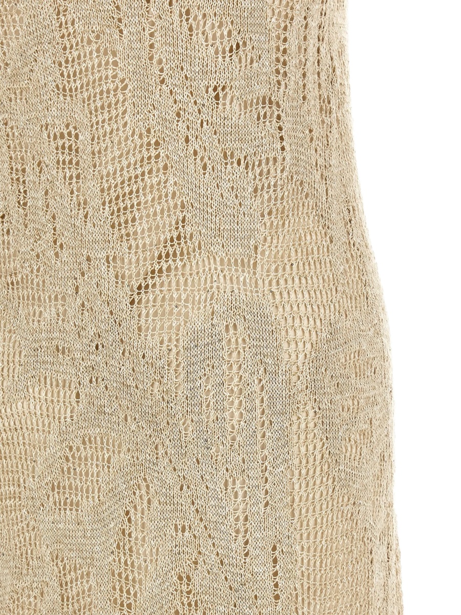 Rochie de zi Brunello Cucinelli neutra - Img 4