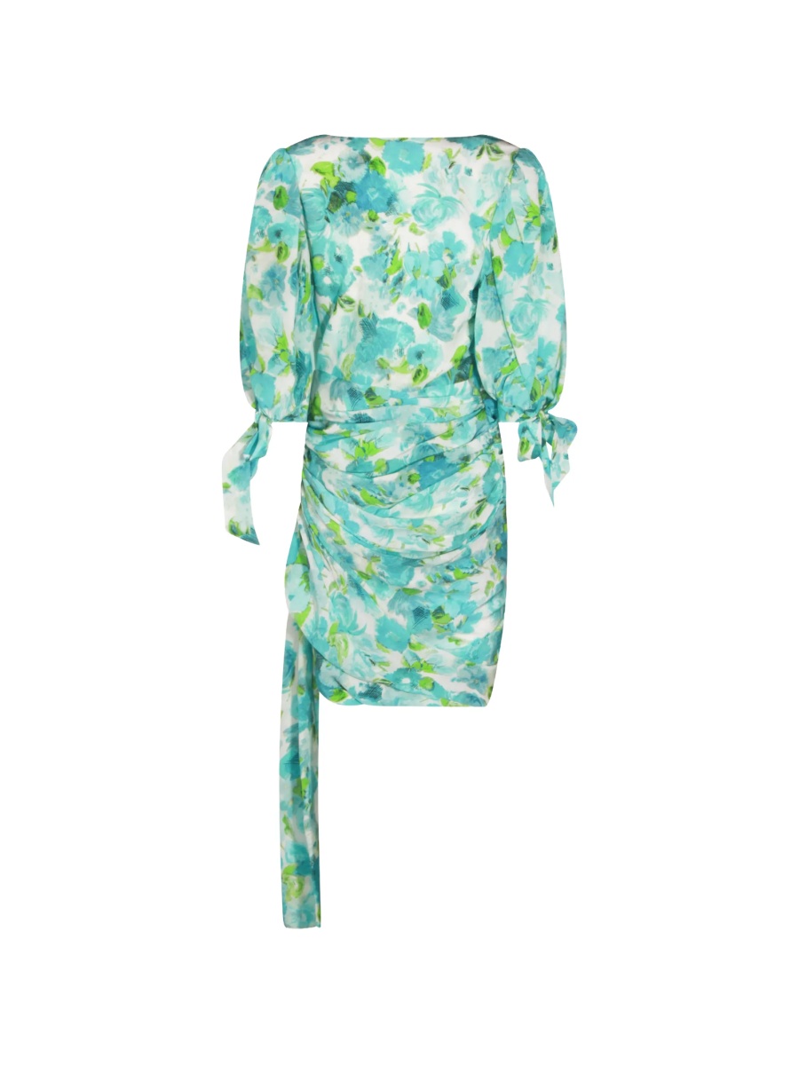 Rochie de zi Chloe albastra din matase - Img 4