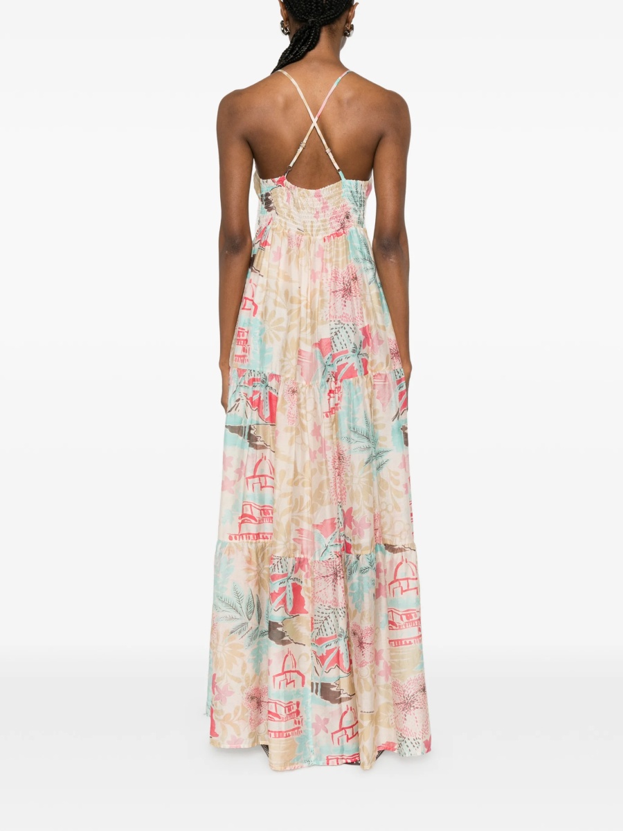 Rochie de zi Ermanno Scervino neutra din lyocell si poliamida - Img 4