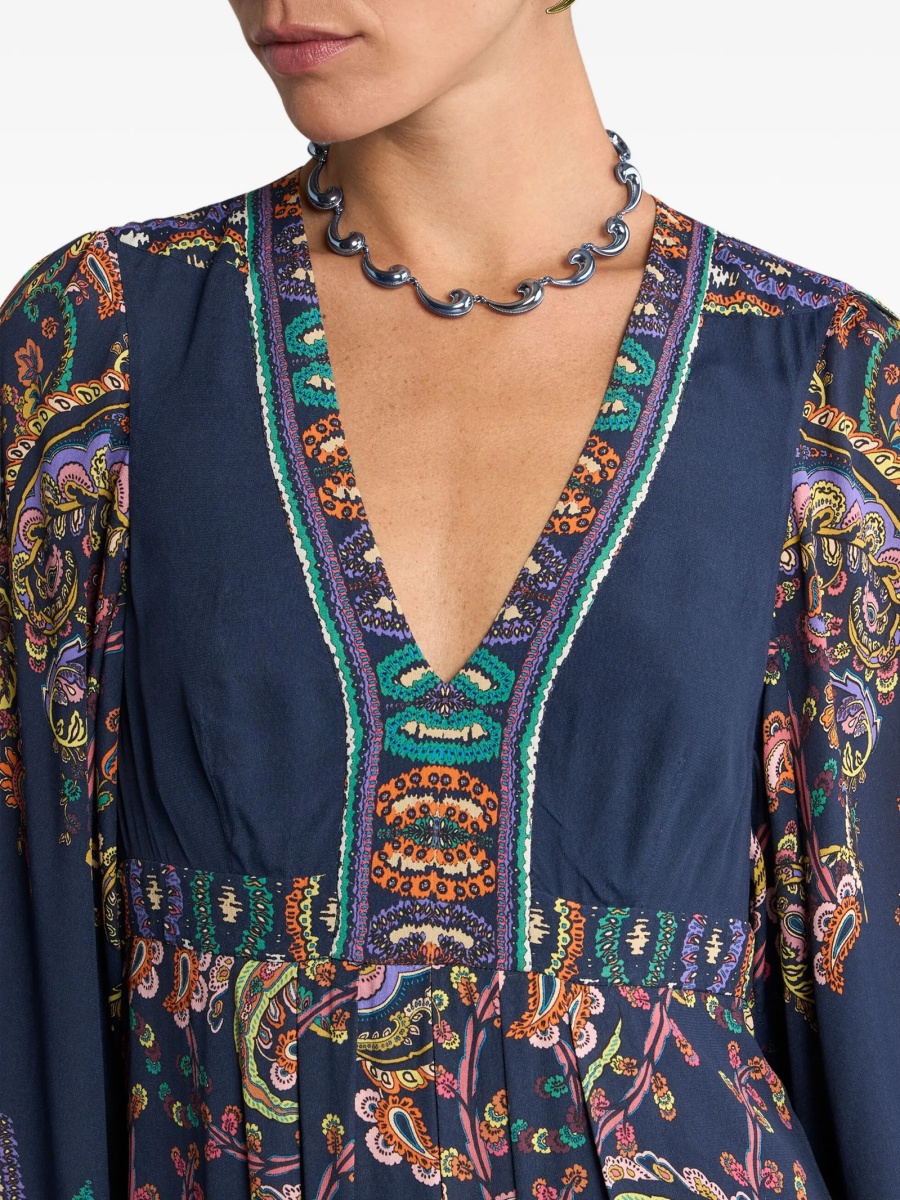 Rochie de zi ETRO albastra - Img 4