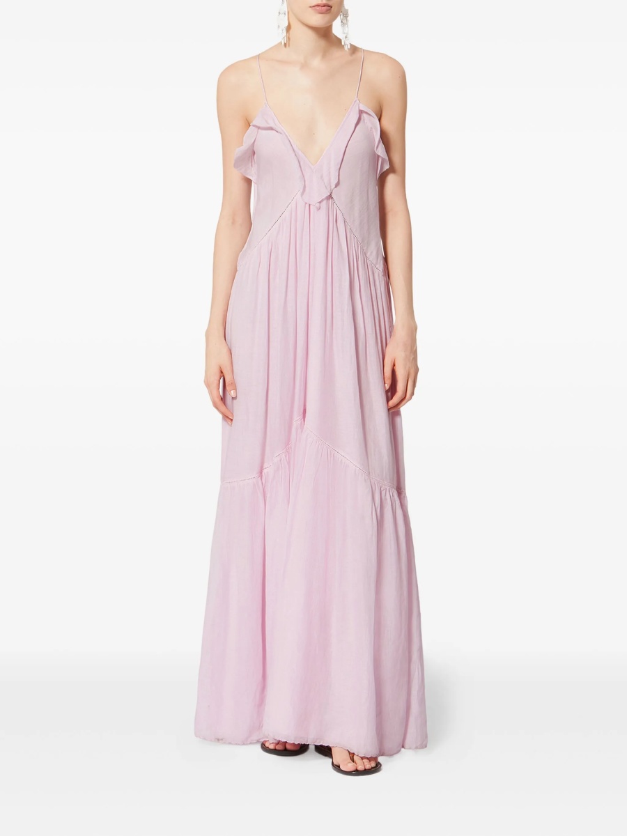 Rochie de zi ISABEL MARANT ETOILE roz - Img 3