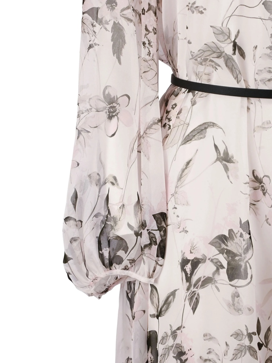Rochie de zi MaxMara Studio alba din matase - Img 3