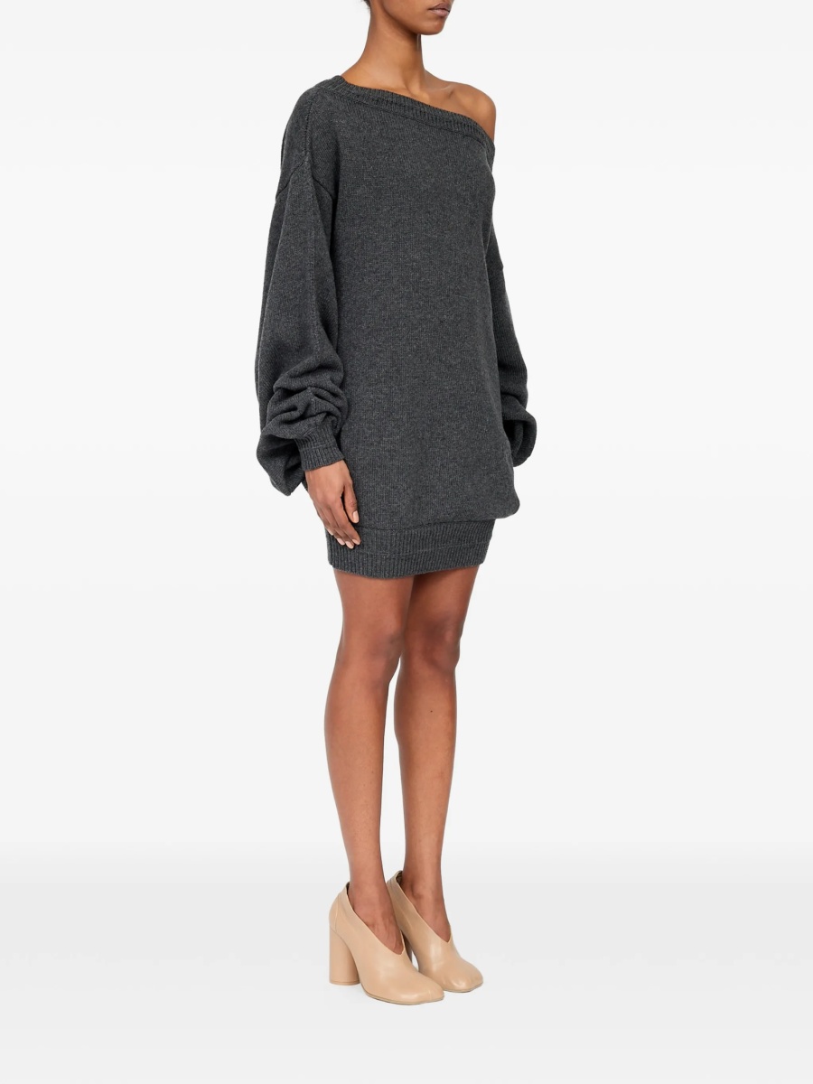 Rochie de zi MM6 Maison Margiela gri - Img 3