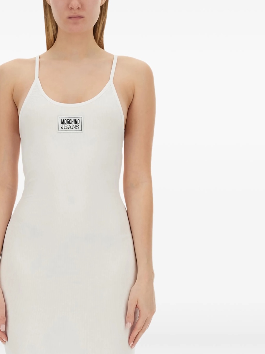Rochie de zi MOSCHINO JEANS alba - Img 2