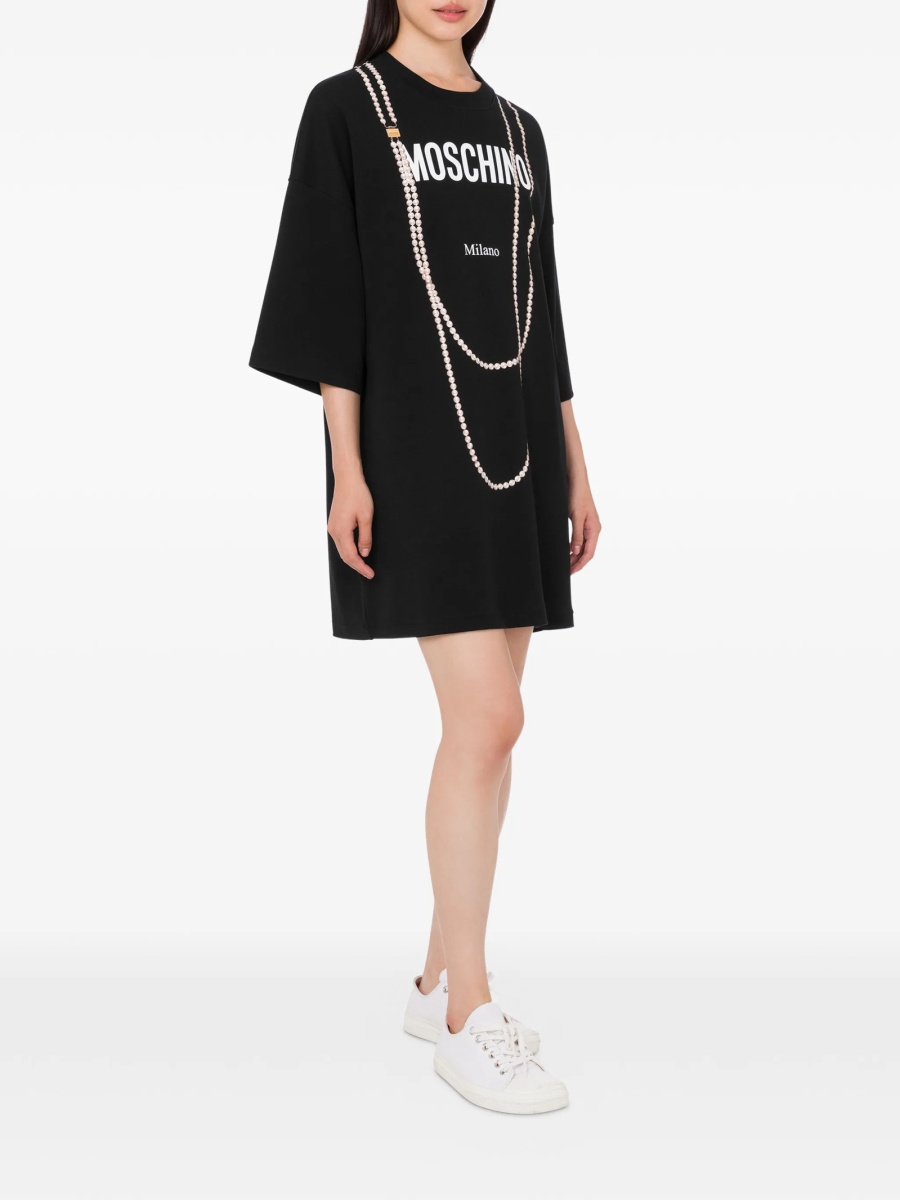 Rochie de zi Moschino neagra - Img 2