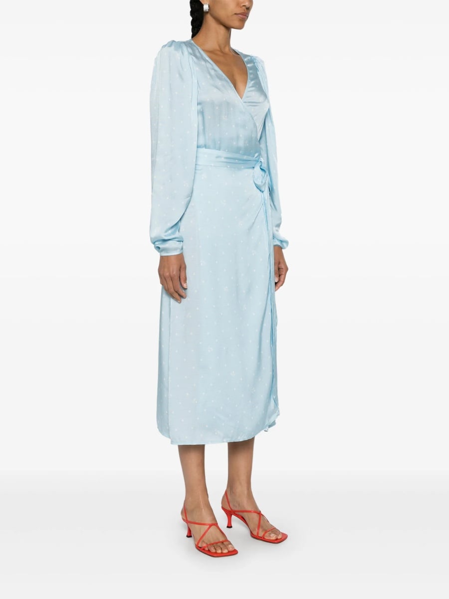 Rochie de zi ROTATE Birger Christensen albastra - Img 3