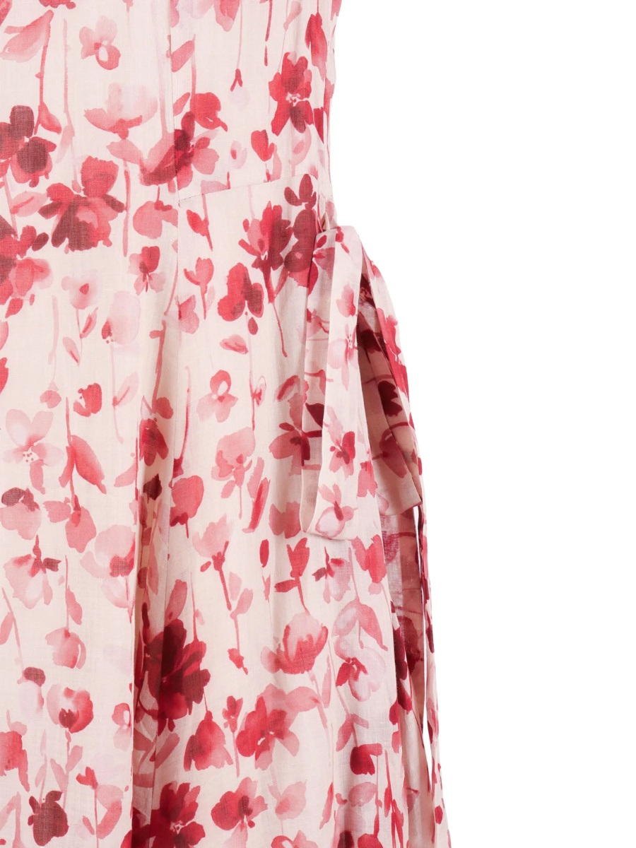 Rochie de zi S MaxMara roz din ramie - Img 4