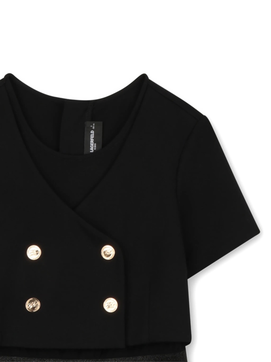 Rochie eleganta Karl Lagerfeld neagra - Img 3