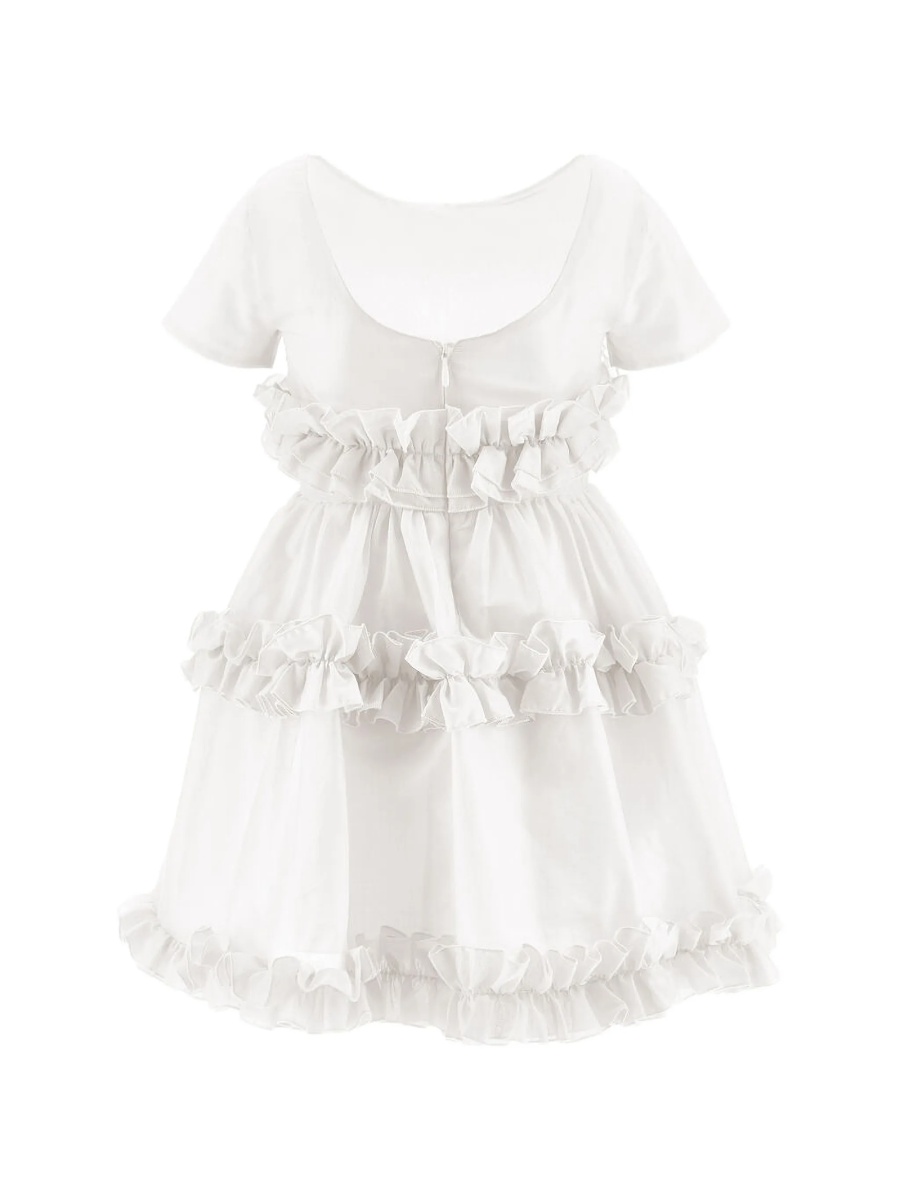 Rochie eleganta Monnalisa alba - Img 2