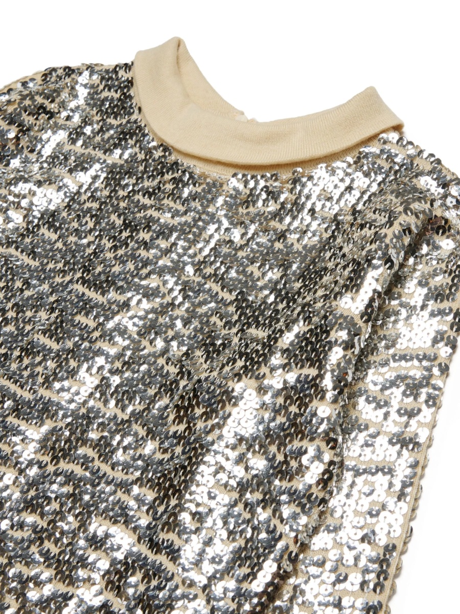 Rochie eleganta N°21 Kids argintie - Img 3