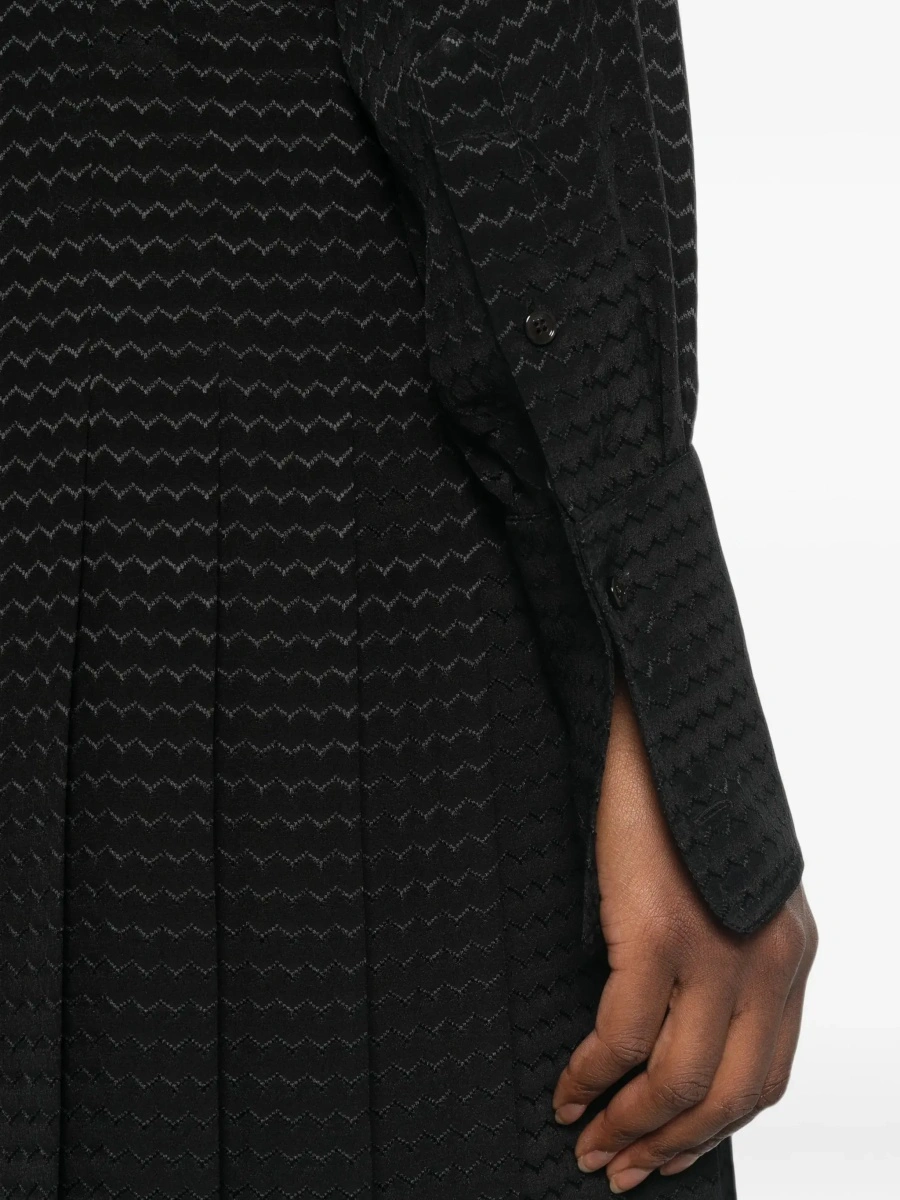 Rochie Fendi neagra din jacquard si matase - Img 7