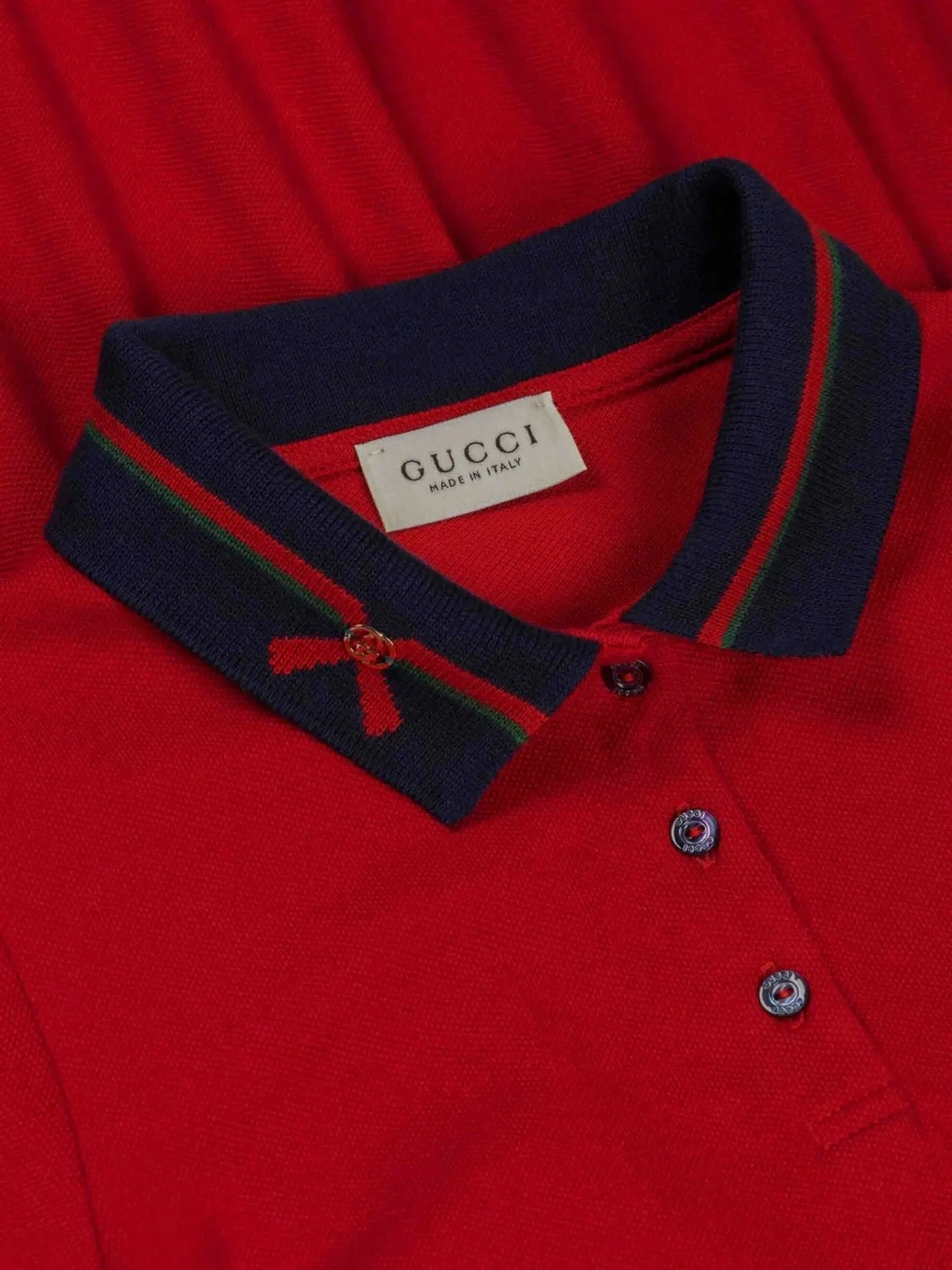Rochie Gucci rosie din bumbac - Img 4