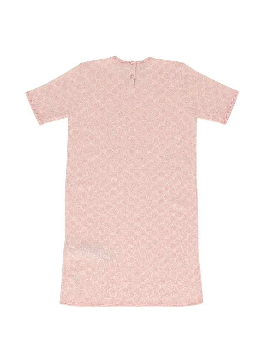 Rochie Gucci roz din lana - Img 4