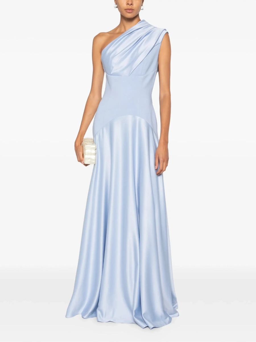 Rochie lunga SOLACE LONDON albastra 'Gabriela' - Img 4