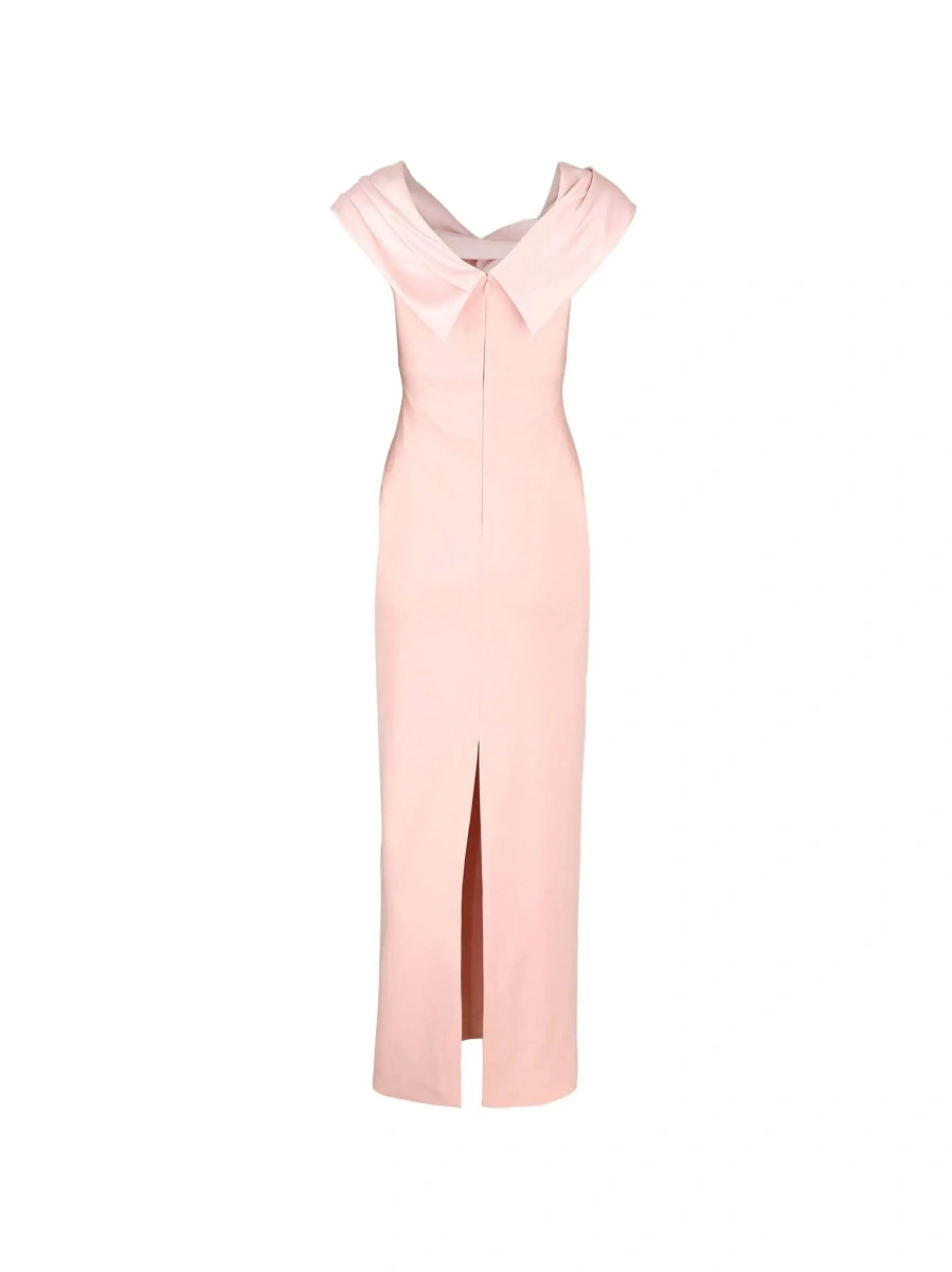 Rochie lunga SOLACE LONDON roz 'Adele' - Img 4