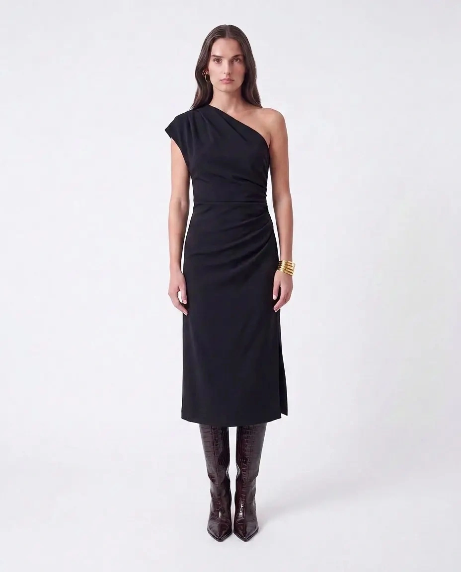 Rochie lunga THE GARMENT neagra 'Glam' - Img 3