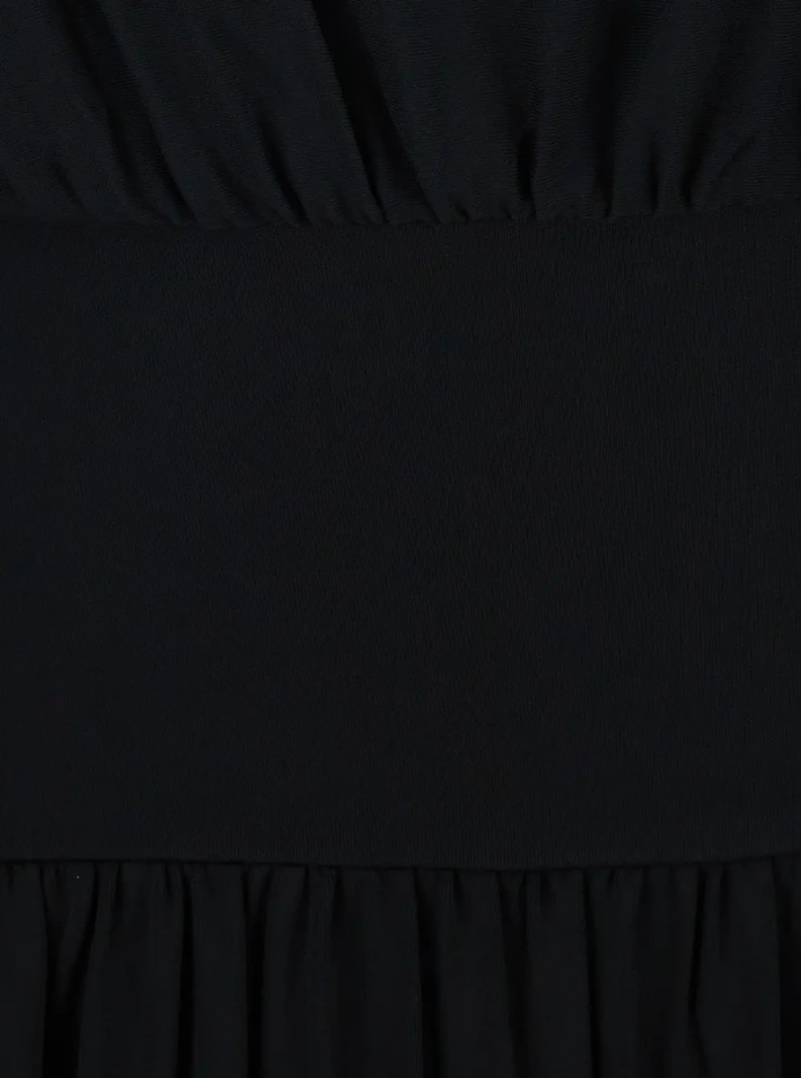 Rochie lunga TOTEME neagra din jerse - Img 3