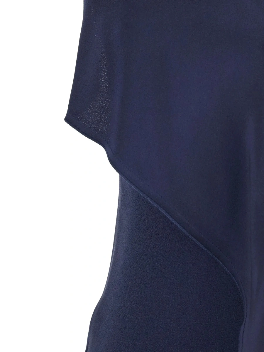 Rochie lunga Victoria Beckham albastra - Img 5