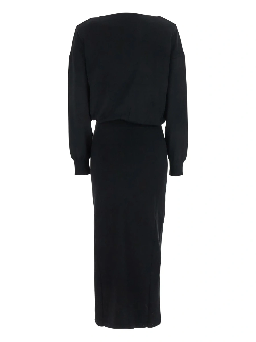 Rochie P.A.R.O.S.H. neagra din lana - Img 4