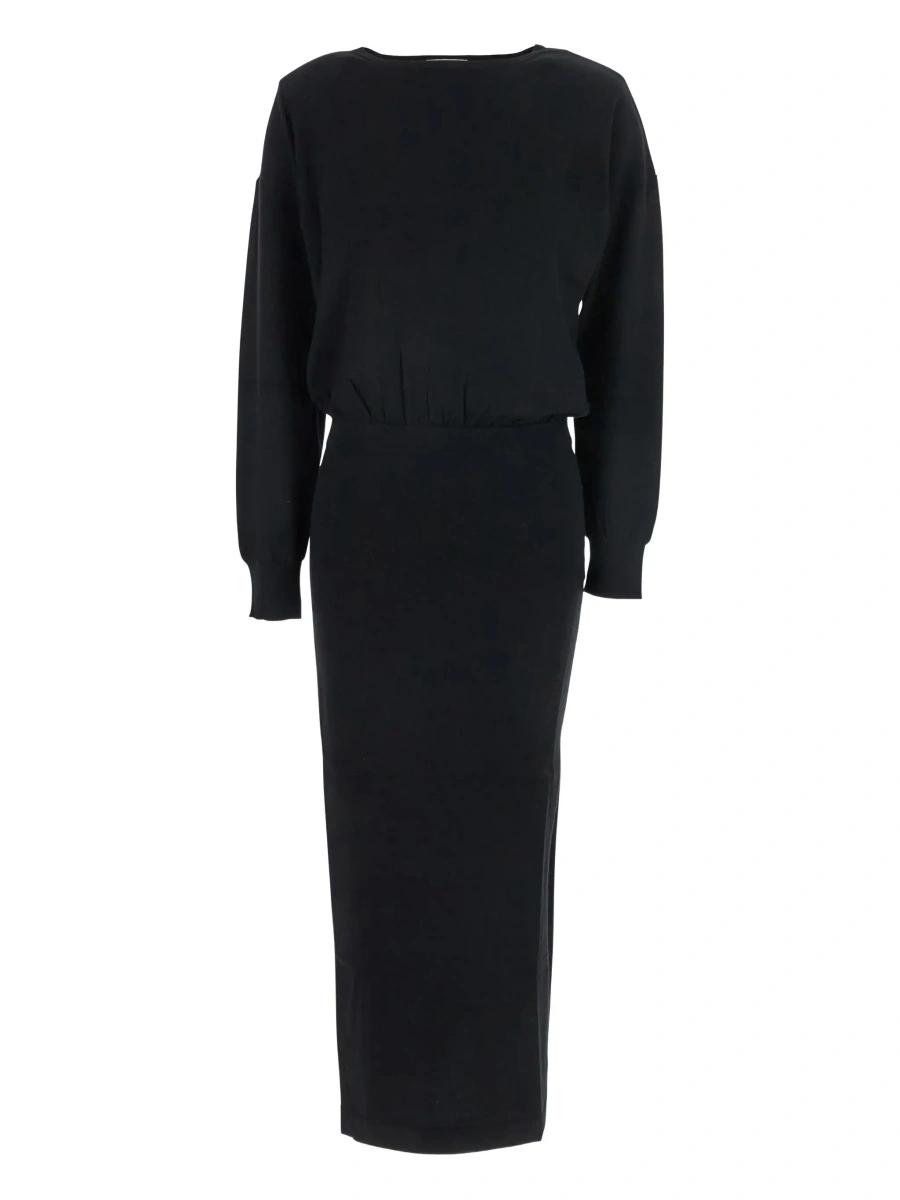Rochie P.A.R.O.S.H. neagra din lana - Img 6