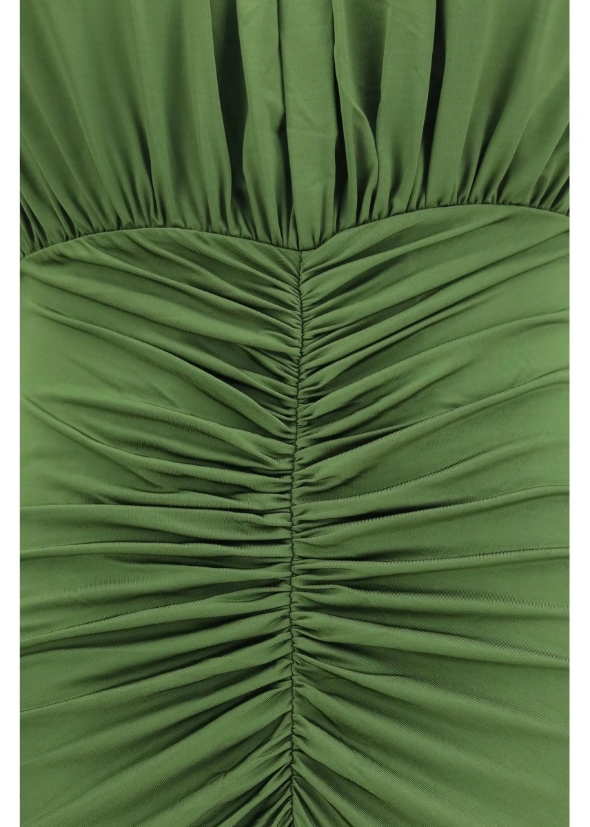Rochie Self-Portrait verde din jerse - Img 3