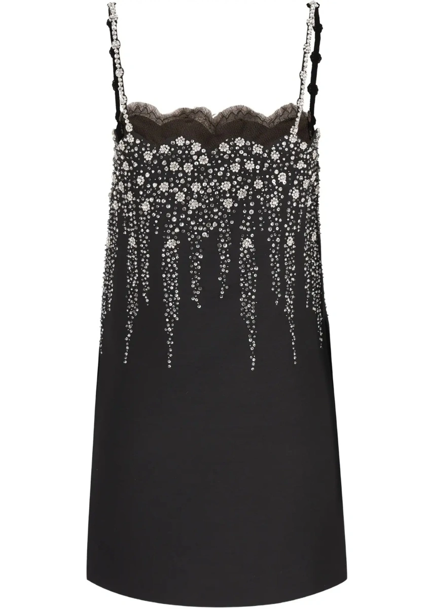 Rochie Valentino Garavani neagra din crep - Img 4