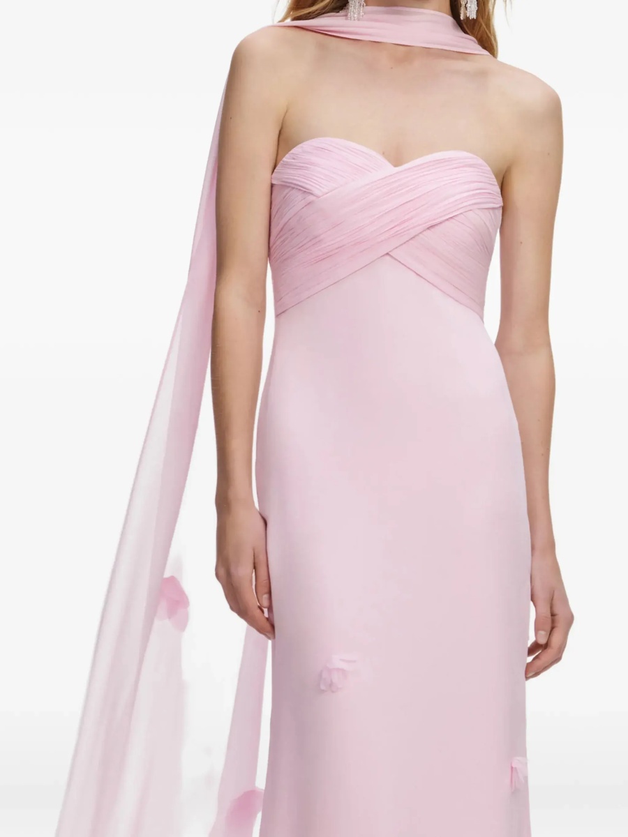 Rochii Abito In Georgette Con Foulard - Img 4