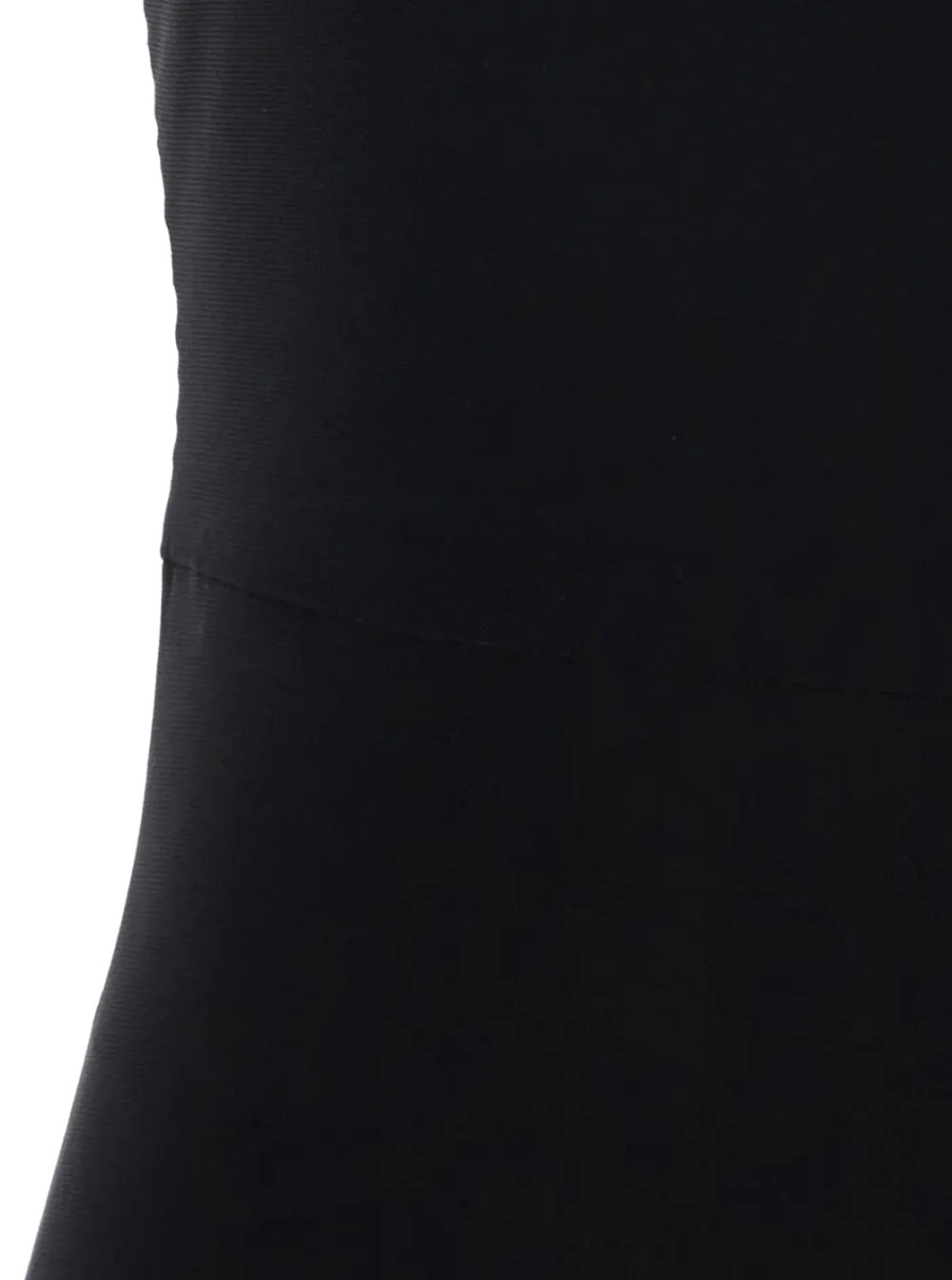 Rochii black Long dress with square neckline and sleeveless design in tech fabric for women - Img 3