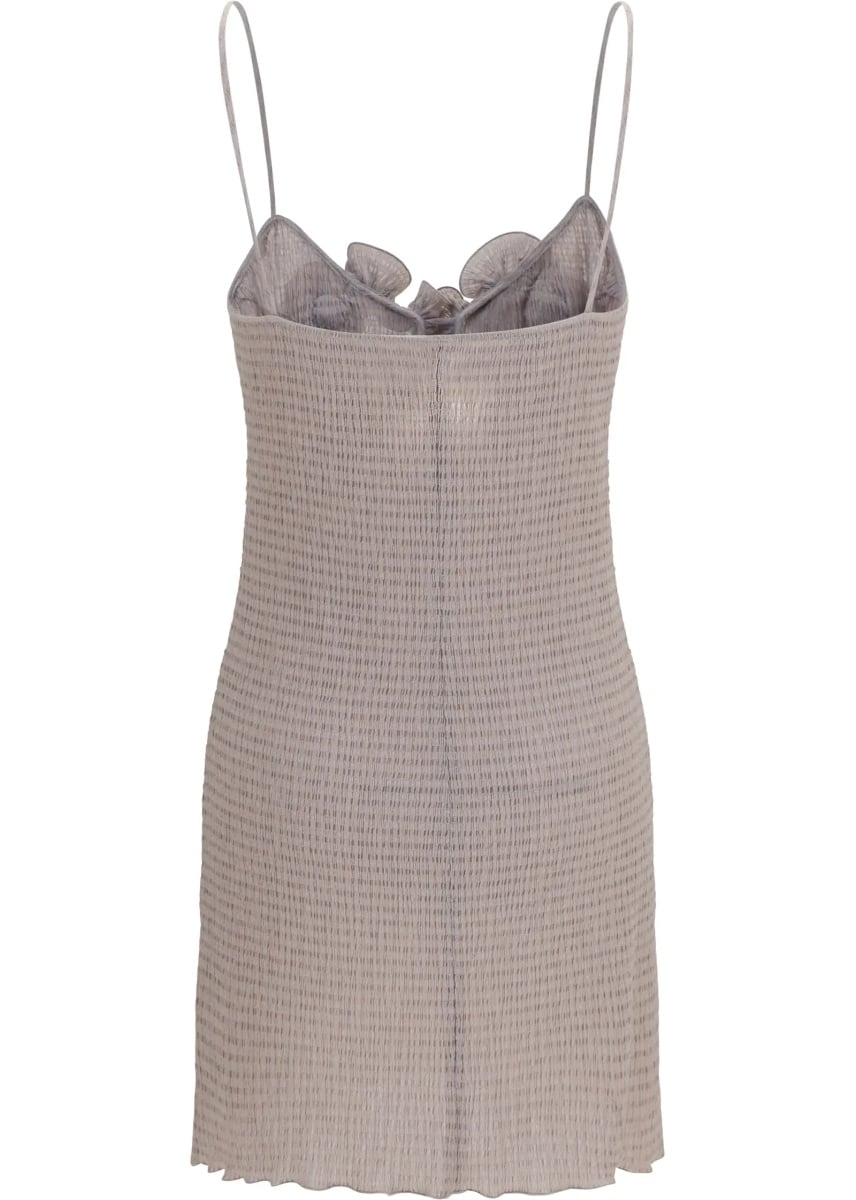 Rochii Crêpe mini Dress with floral appliqués - Img 2