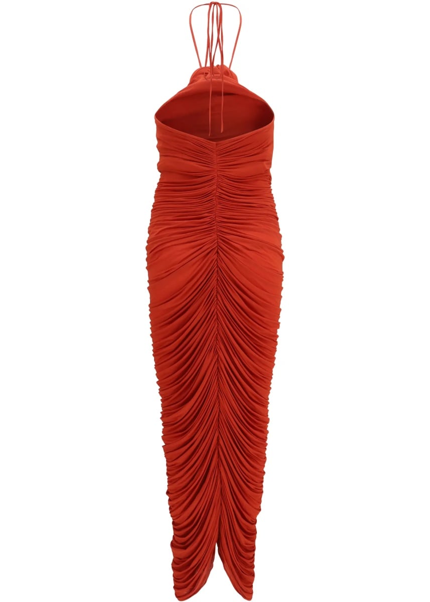Rochii halterneck Dress with floral ruching - Img 2