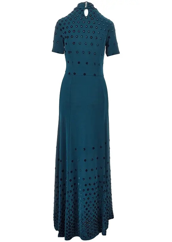 Rochii Jersey long dress with flocked holes - Img 3