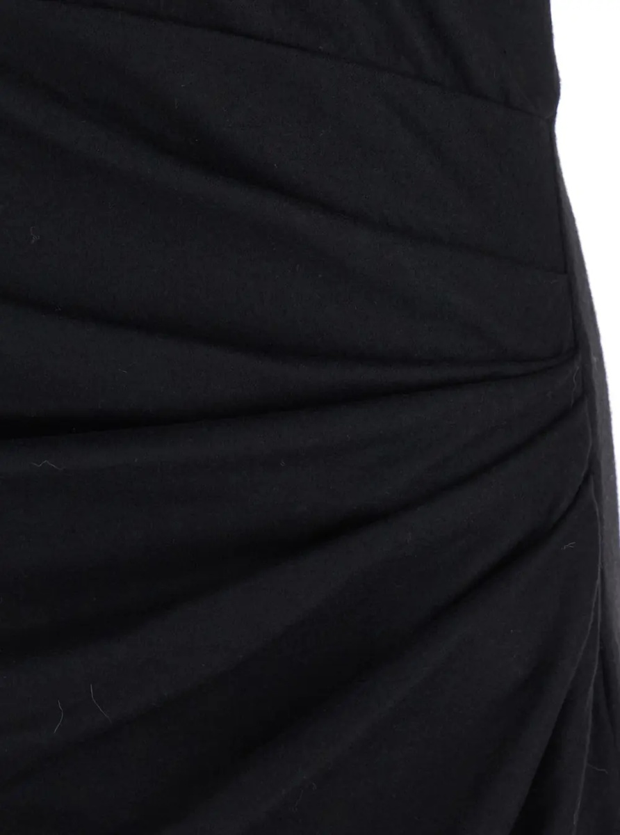 Rochii Long Dress NAERYS-GC with long sleeves and back closure in black women - Img 3