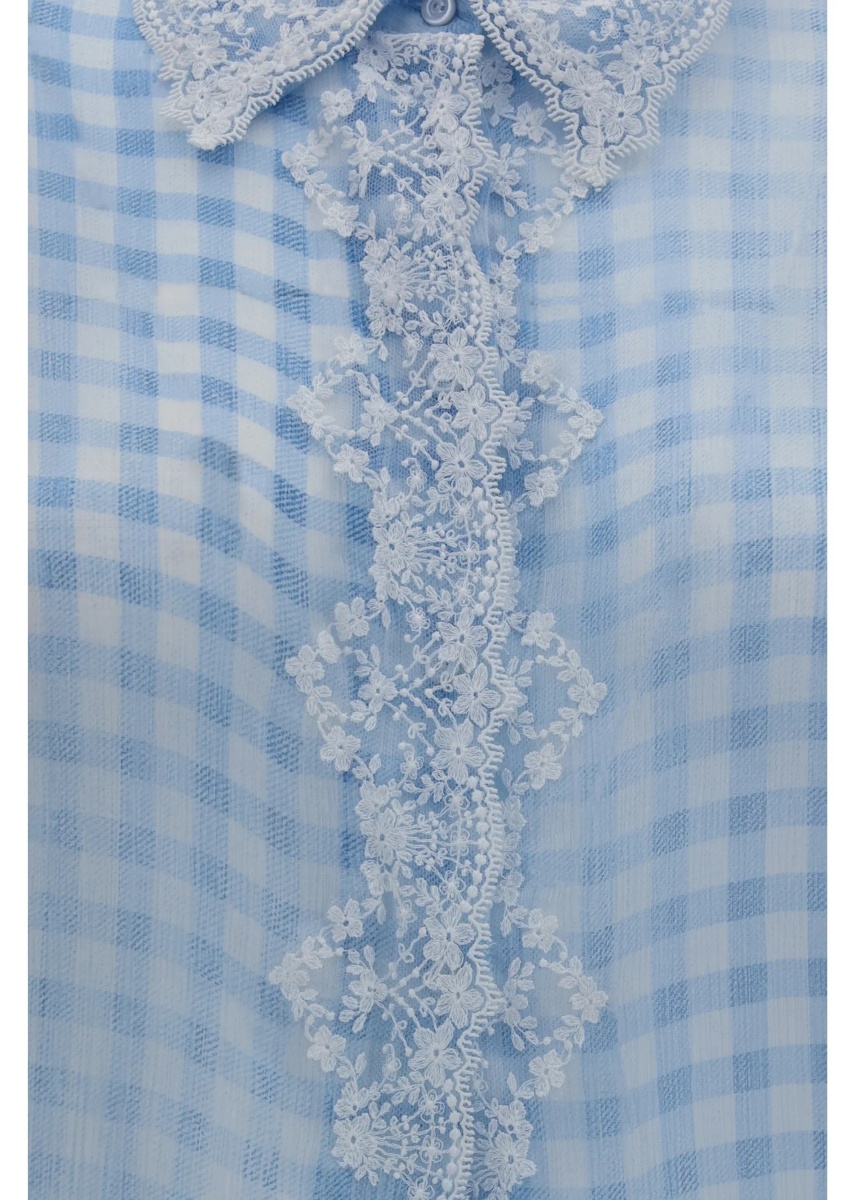 Rochii Long shirt Dress with lace details - Img 3