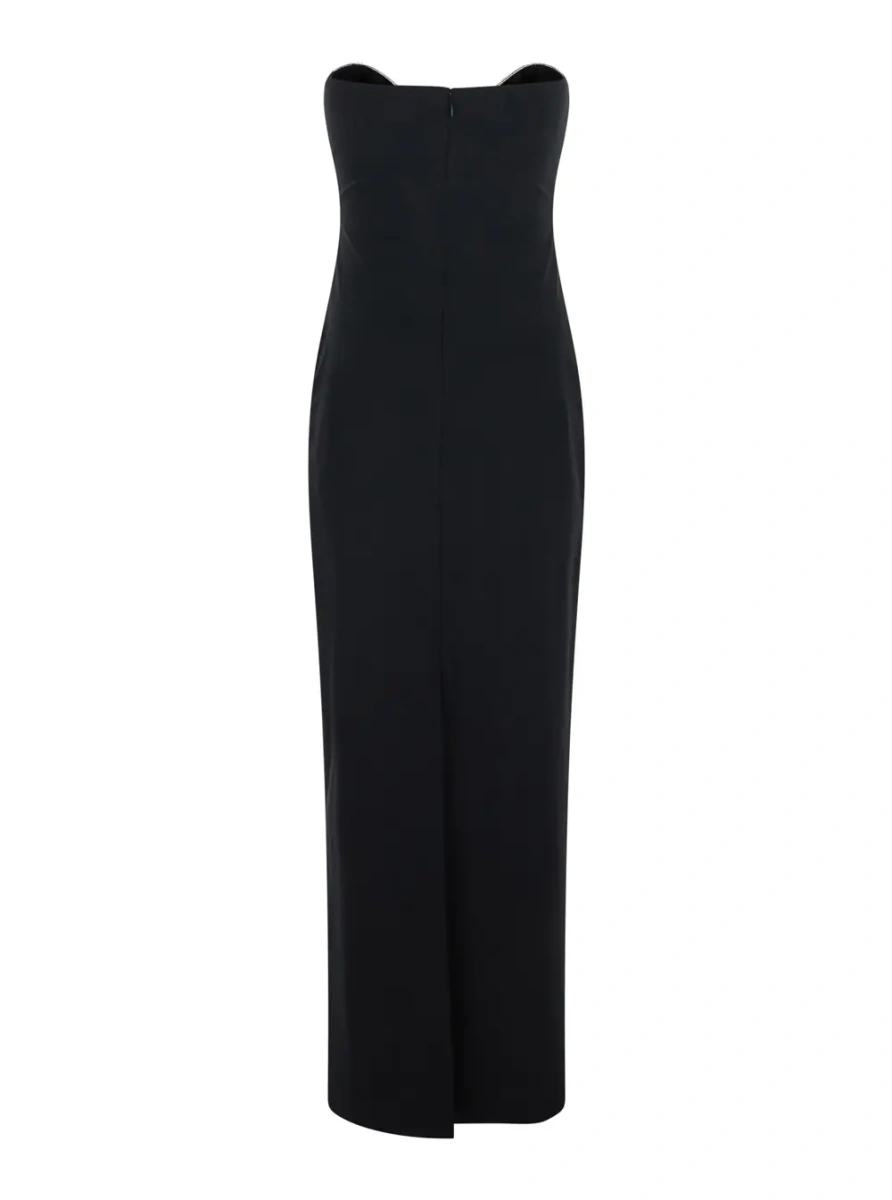 Rochii Maxi Sommer dress in black Tech Fabric for women - Img 2