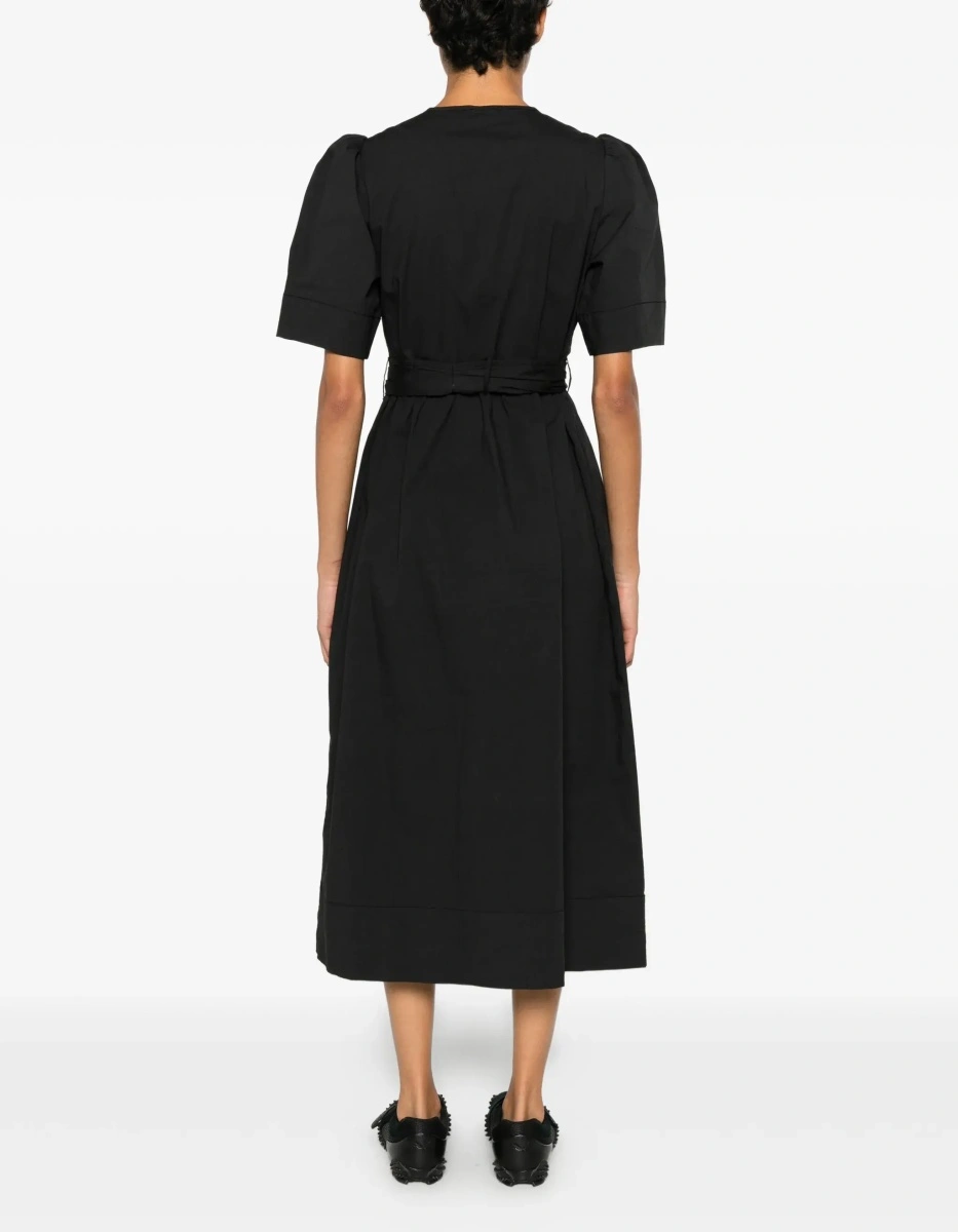 Rochii Midi Dress with bows and puff shoulders - Img 6